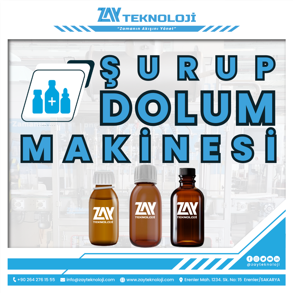 Şurup dolum makinesi ile cam şişelere yapılan sıvı dolumu