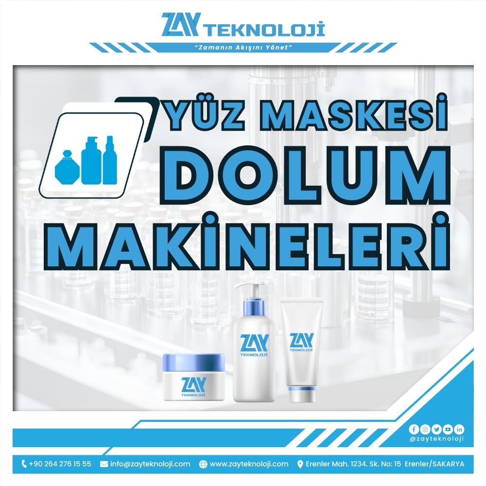 ZAY TEKNOLOJİ yüz maskesi dolum makinesi, paslanmaz çelik gövde ve otomatik dolum sistemi ile üretimde yüksek hijyen ve hassasiyet sağlar.