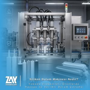 Silikon dolum makinesi ile kartuş ve tüplere hassas ve temiz dolum çözümü