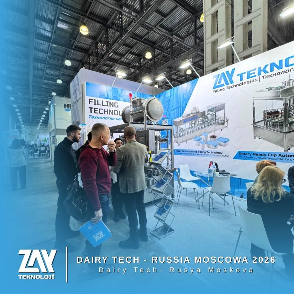 Zay Teknoloji DairyTech 2026 fuar katılımı Moskova dolum teknolojileri standı