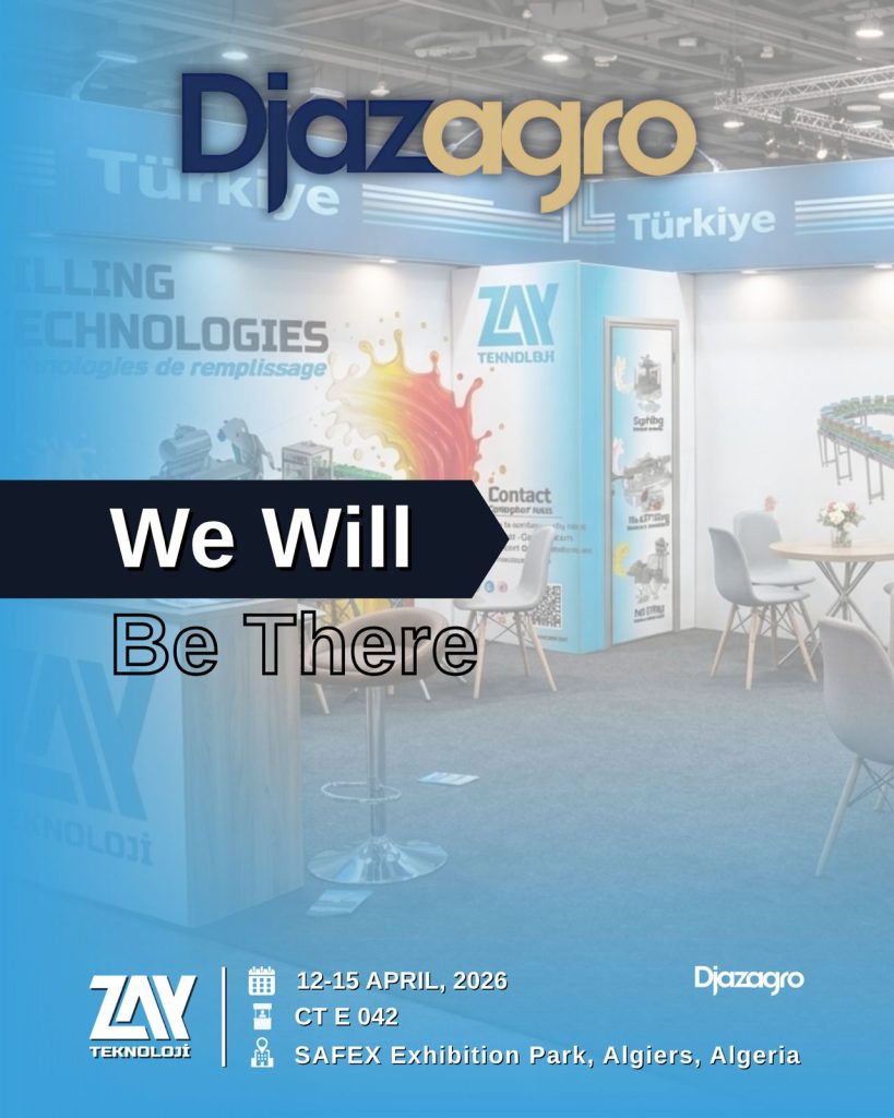 ZAY Teknoloji DJAZAGRO 2026 sıvı dolum ve paketleme çözümleri