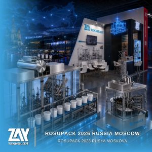 ZAY Teknoloji RosUpack 2026 Moskova fuarında dolum makinelerini sergiliyor